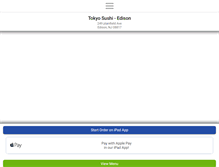 Tablet Screenshot of edisontokyosushi.com